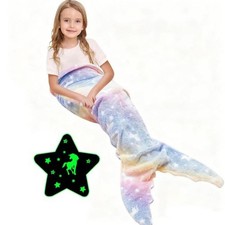Soft Kids Mermaid Tail Blanket