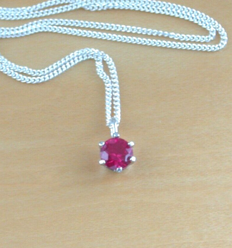 Sterling silver ruby lab - sterling,