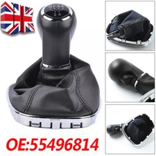 Gear Stick Shift Knob & Gaiter Boot 5 Speed for Vauxhall Corsa E Adam 55496814 W