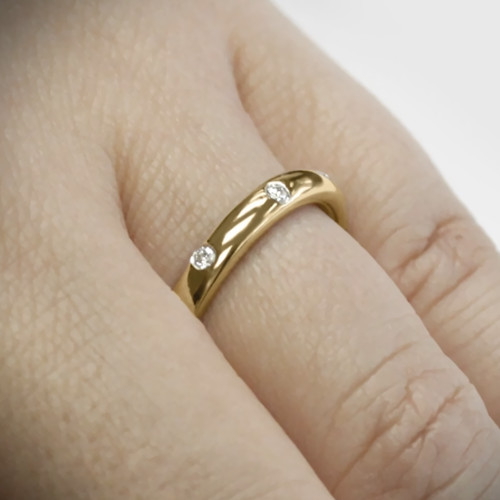 Diamond engagement band - diamond,