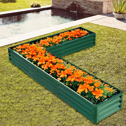Garden metal raised vegetable - raised,