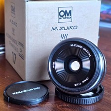 OM SYSTEM M.Zuiko Digital ED 17mm F1.8 II Lens Black