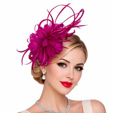 Flower & Feather Fascinator