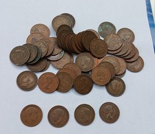 Joblot Pre Decimal Half Pennies Edward VII George V George VI Elizabeth II  (62)