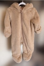 Brown Baby Bear Pram Suit Size
