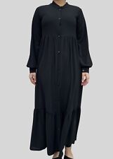 UK  Abaya Maxi Smock Dress
