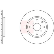 2x Brake Discs Vented For