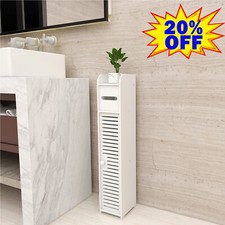 White Bathroom Floor Cabinet