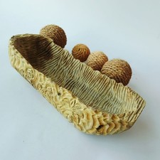 Vintage Olive Wood Centerpiece