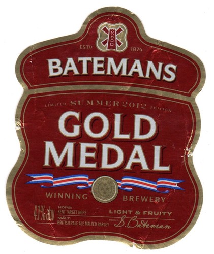 Beer label batemans gold - batemans,