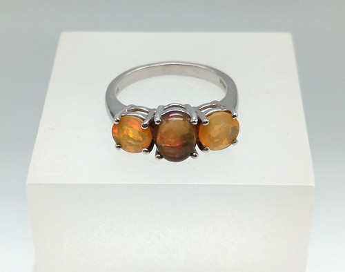 Vintage sterling silver fiery