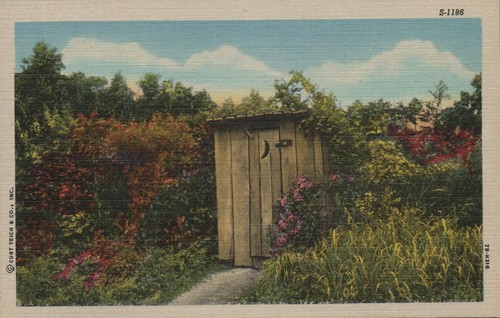 Outhouse moon door - moon,