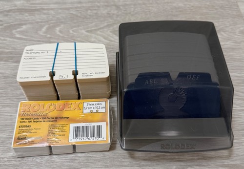Rolodex covered card file - card,