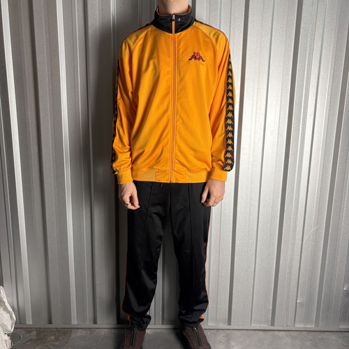 Vintage 90s kappa orange black - kappa,
