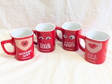 4 x  Vintage Nescafé Red &