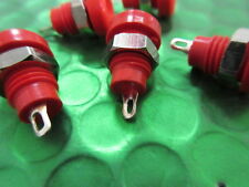 BULGIN L1412/R 3mm Wander Plug Socket Red L1412 Vintage Speaker Connector x10pcs