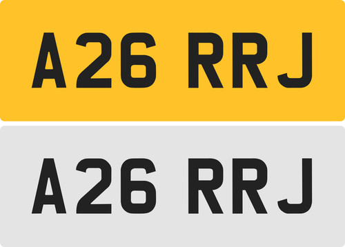 Rrj private number plate - private,