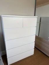 IKEA MALM 6- white chest of