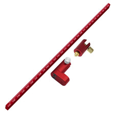 Woodworking Compass Scriber, Adjustable Circular Drawing Ruler Aluminum Fixed-Po