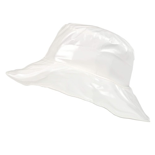 Widebrimmed vinyl rain hat - vinyl,