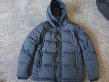 Stone Island Navy Down Jacket Size 14 / 164cm Crinkle Reps