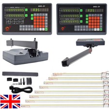 5um Linear Scale 4"-40" Digital Readout DRO 2/3 Axis Display for Bridgeport Mill