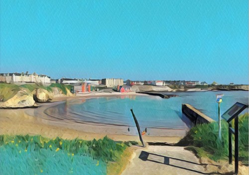 Cullercoats bay a3 - bay,