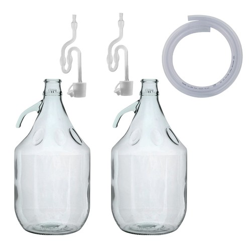 Demijohn glass with - 5l,