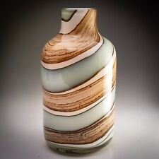 Blown Cased Glass Reed Diffuser Vase or Bud Vase 15cm Tall, Pontil Mark