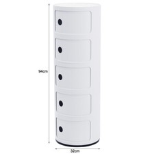 2/3/4/5 Tier ABS Round Storage