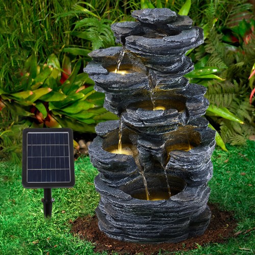 Solar garden fountain outdoor - solar,