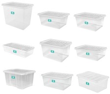 Clear plastic storage box - plastic,