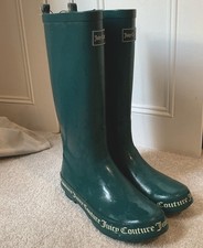NEW JUICY COUTURE Wellington Boots  Size 7 - BLUE