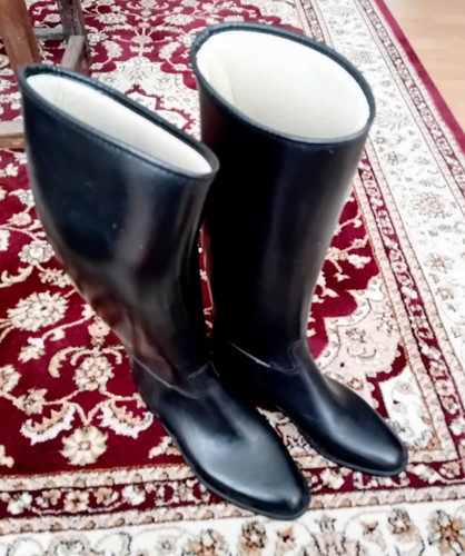 Black hunt boots - black,