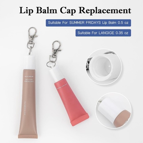 Lip balm keychain - keychain, caps