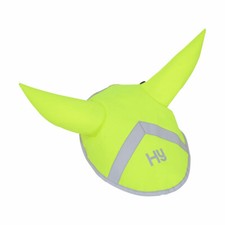 HY HI VIZ REFLECTIVE REFLECTOR EAR BONNET FLY VEIL YELLOW PINK ORANGE