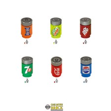 Mixed Drinks cans Cola Coke 7p