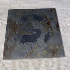 Slate Coaster stag / deer
