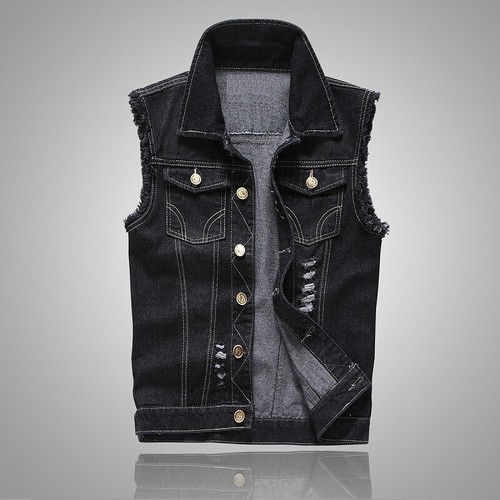 Men denim vest - men's, sleeveless