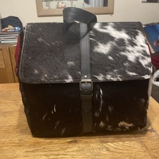 Vintage Leather& Ponyskin Backpack - Unknown. Very Good Condition