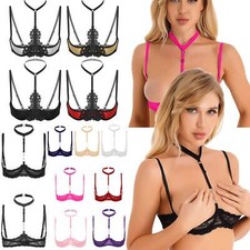 Womens Sexy Lace Push Up 1/4