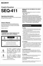 Sony SEQ-411 Stereo Graphic