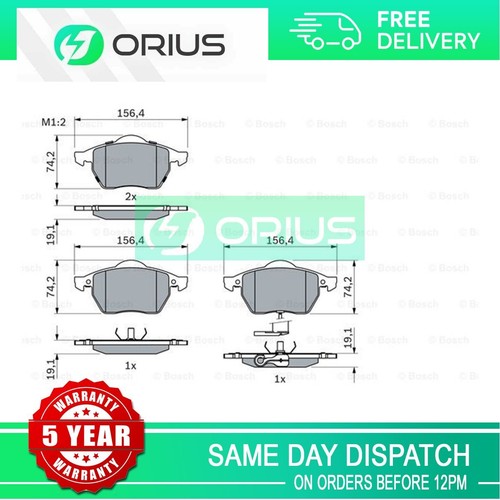 Brake pads set - pads, front