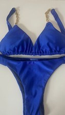 Blue Chain Top Bikini Set -