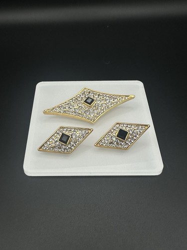 Vintage rhinestone brooch - , and