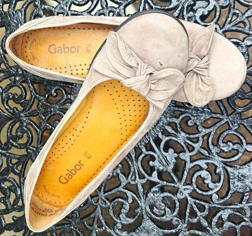 Gabor beige leather - beige, bow