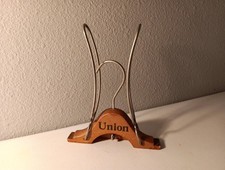 Wooden Hanger Vintage Union Folding Travel Metal Clothes Suit 1920's 30's Closet