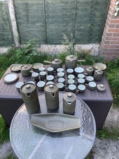 Denby green 60s Chevron Tea & Coffee Bundle