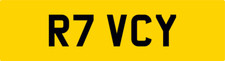 Vicky digit number plate - digit, r7