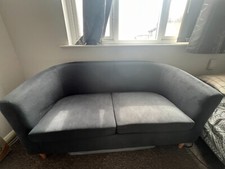 Argos Home Fabric 2 Seater Tub Sofa - Dark Grey